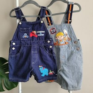 2 classic overalls for boy size 3T and 4T